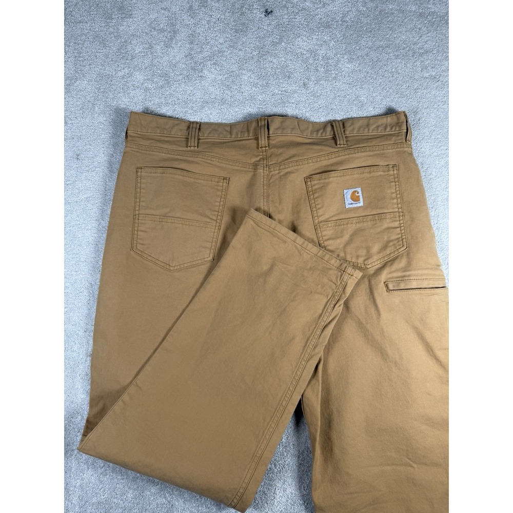 Carhartt Rugged Flex Pants 40x32 Canvas Workwear Relaxed Fit BN2517-M Brown Tan